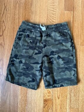 Old Navy Fleece Shorts, Camouflage, Green, Large (10/12)